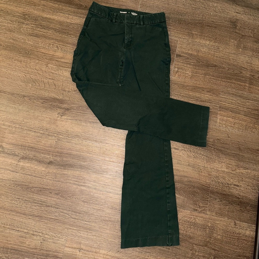 Old navy dark green flare pixie pants